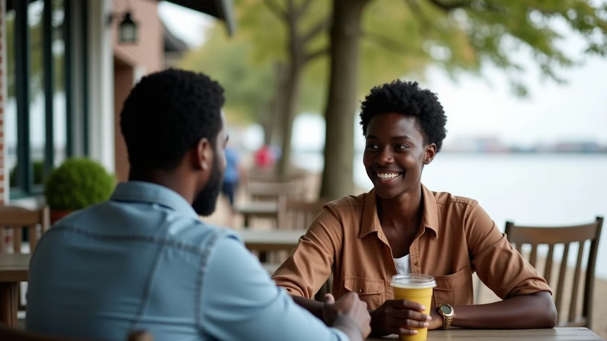 Black Singles in Chesapeake: Finding Compatible Local Matches Online - editorial photograph