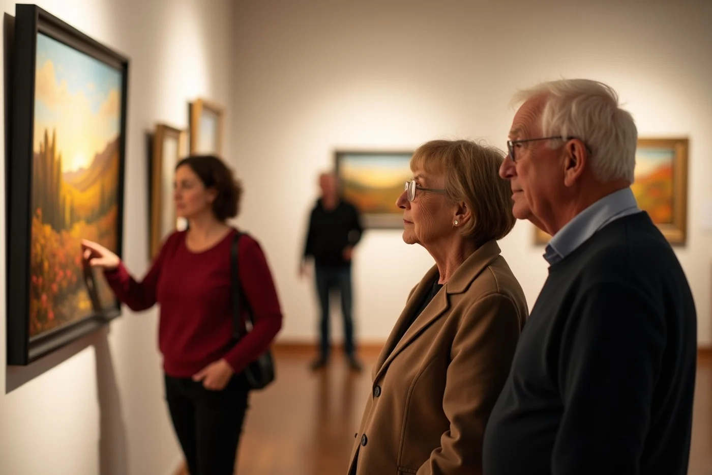 At community events, introductions work best when the setting gives people something to discuss - supporting editorial photograph