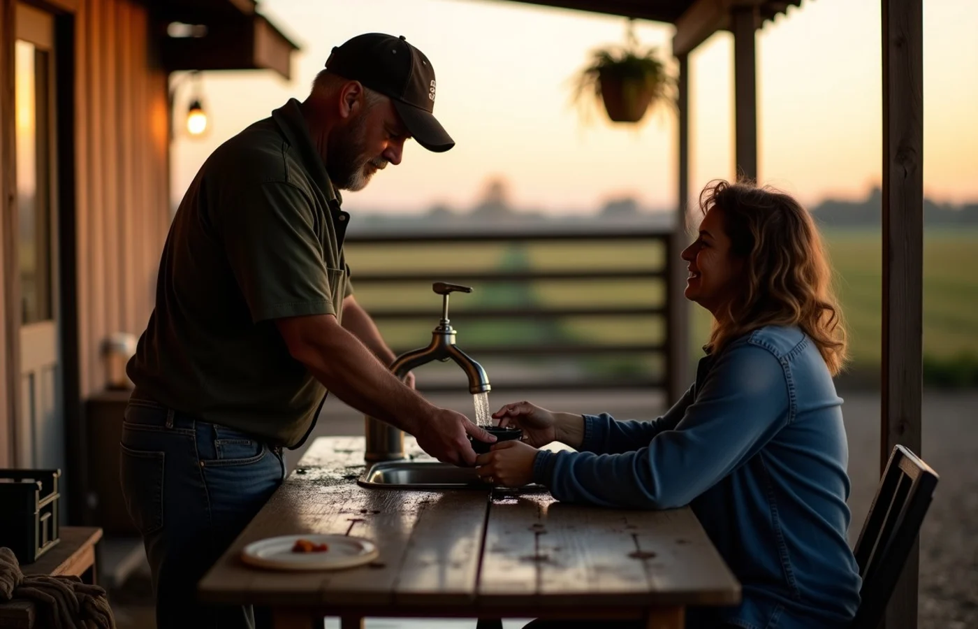 During harvest or long workdays, availability needs a clear explanation - supporting editorial photograph