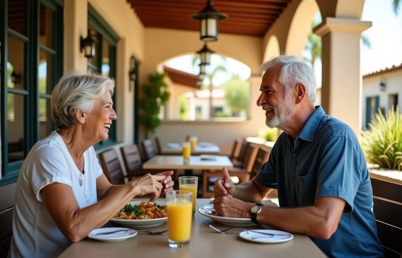 Phoenix senior dating can include romance, companionship, or both - supporting editorial photograph
