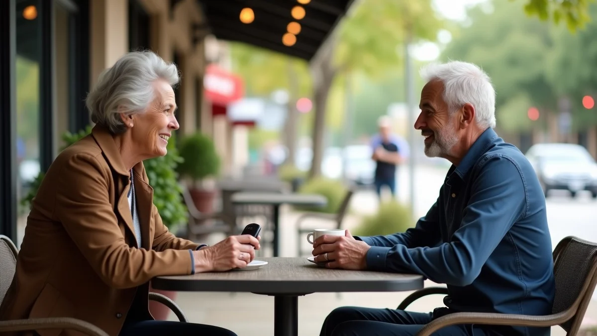 Singles Over 50 in Garland: Building a Comfortable Online Dating Search - editorial photograph